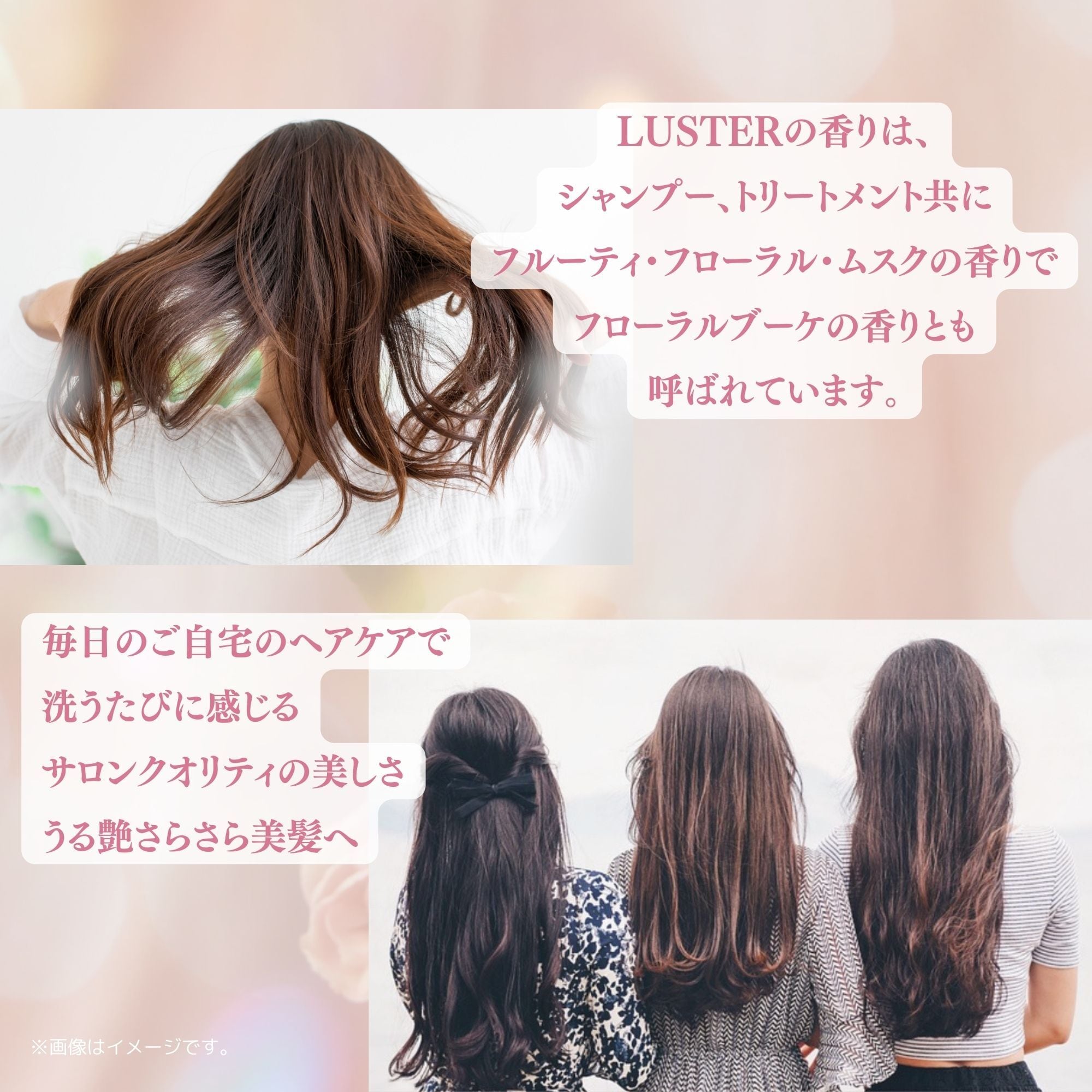 切れ毛・枝毛ケア シャンプー LUSTER 1000ml 詰替え | HtoS