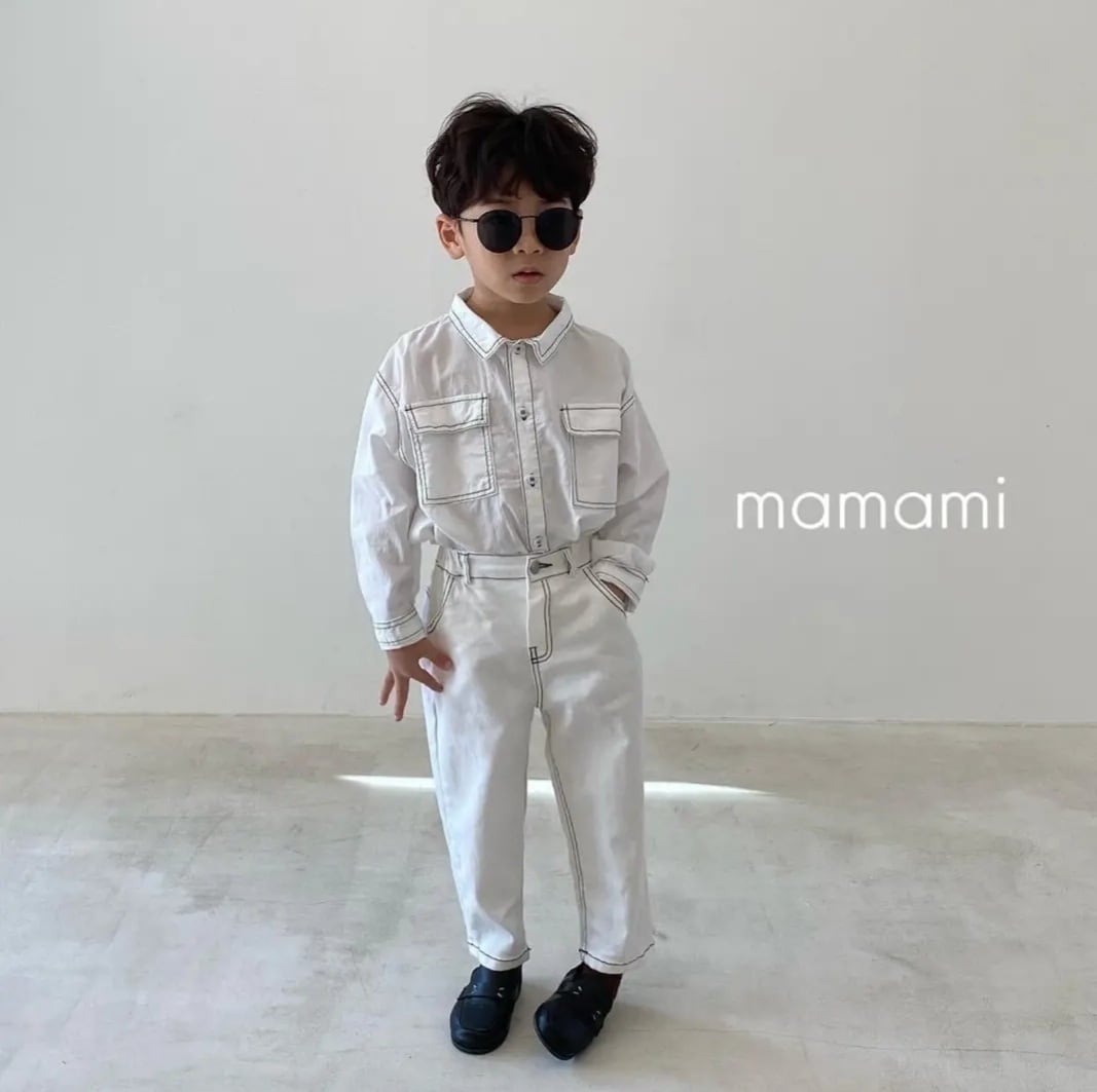 【即納】deep stitch pants〔ディープステッチパンツ〕　mamami | cucLo -きゅくろ- │ 韓国子供服 powered by  BASE