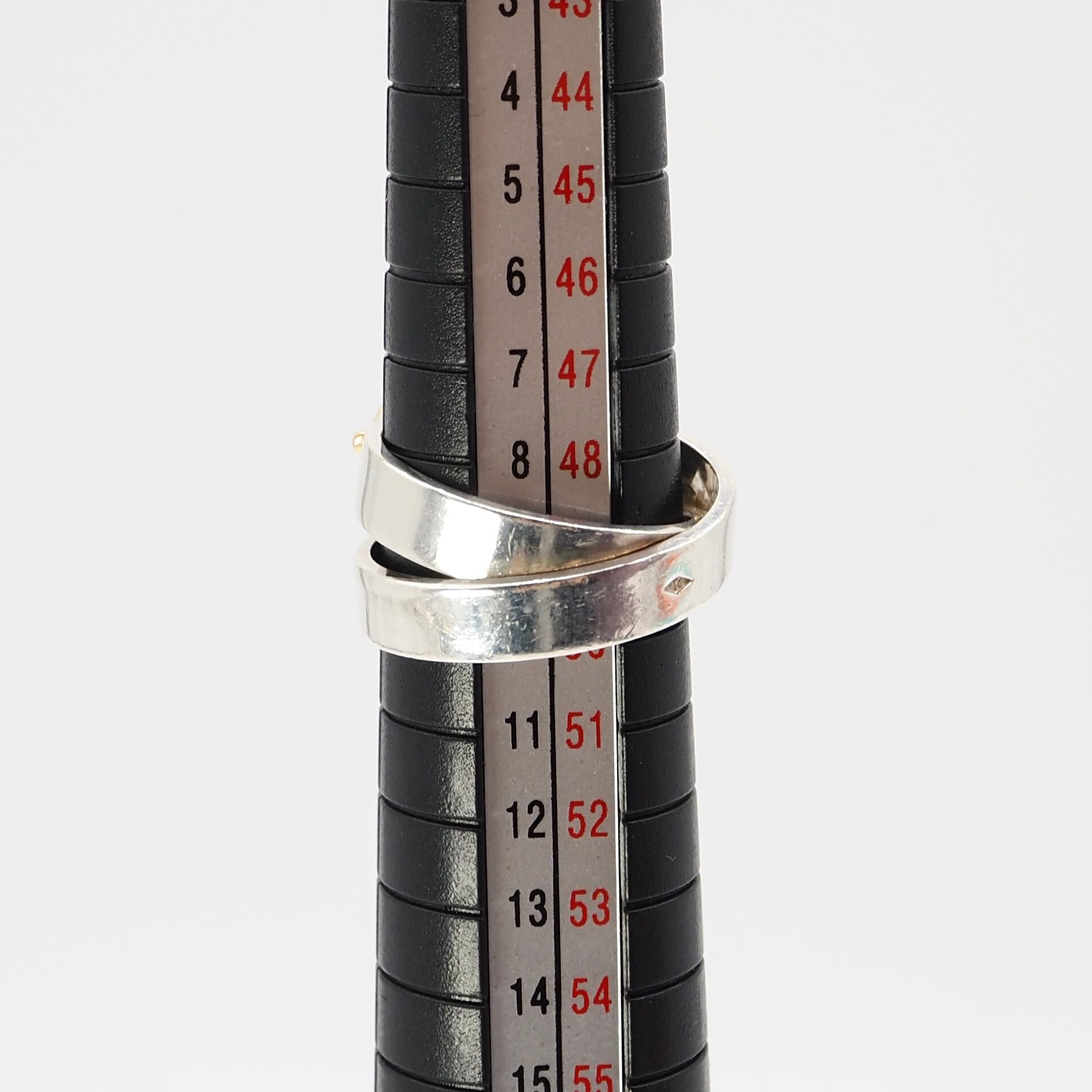 HERMES ダブルトゥルーリング silver925 HERMES 約9号 ダブル トゥルー リング シルバー925 エルメス