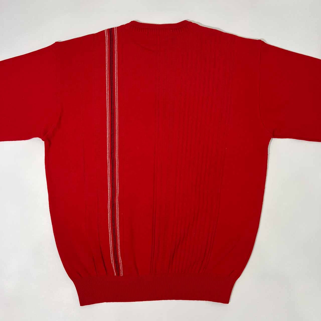 KENZO GOLF ケンゾー ゴルフ ジャガードデザイン コットンニット セーター 5 /メンズ/レッド