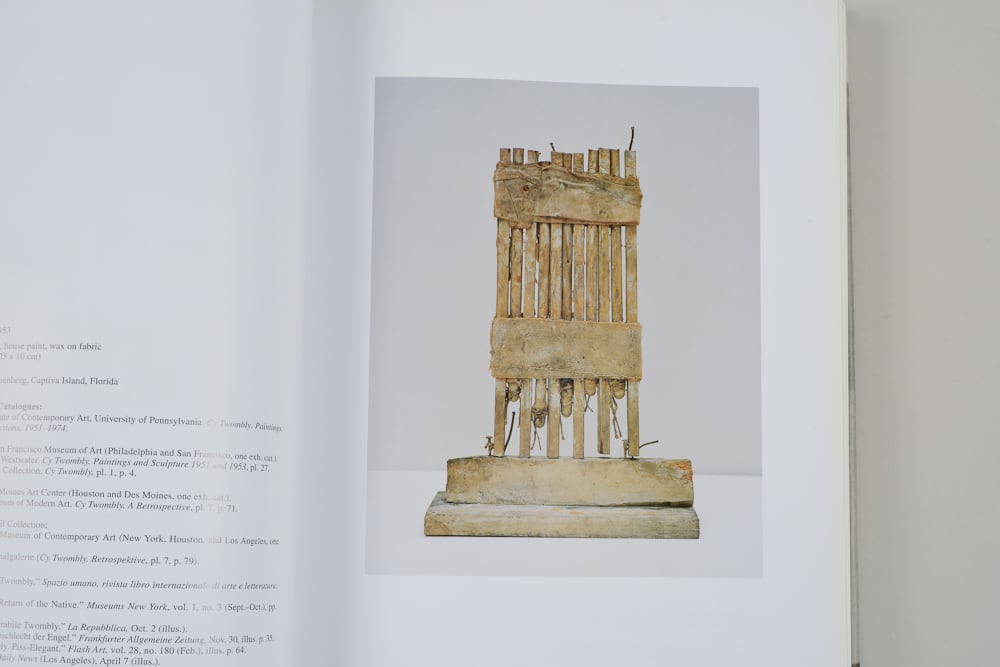 洋書 CATALOGUE RAISONNE OF SCULPTURE Cy Twombly /Catalogue Raisonne of Sculpture Vol.1 1946-1997 | inhalt