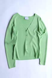 Marimekko apple green v neck cardigan