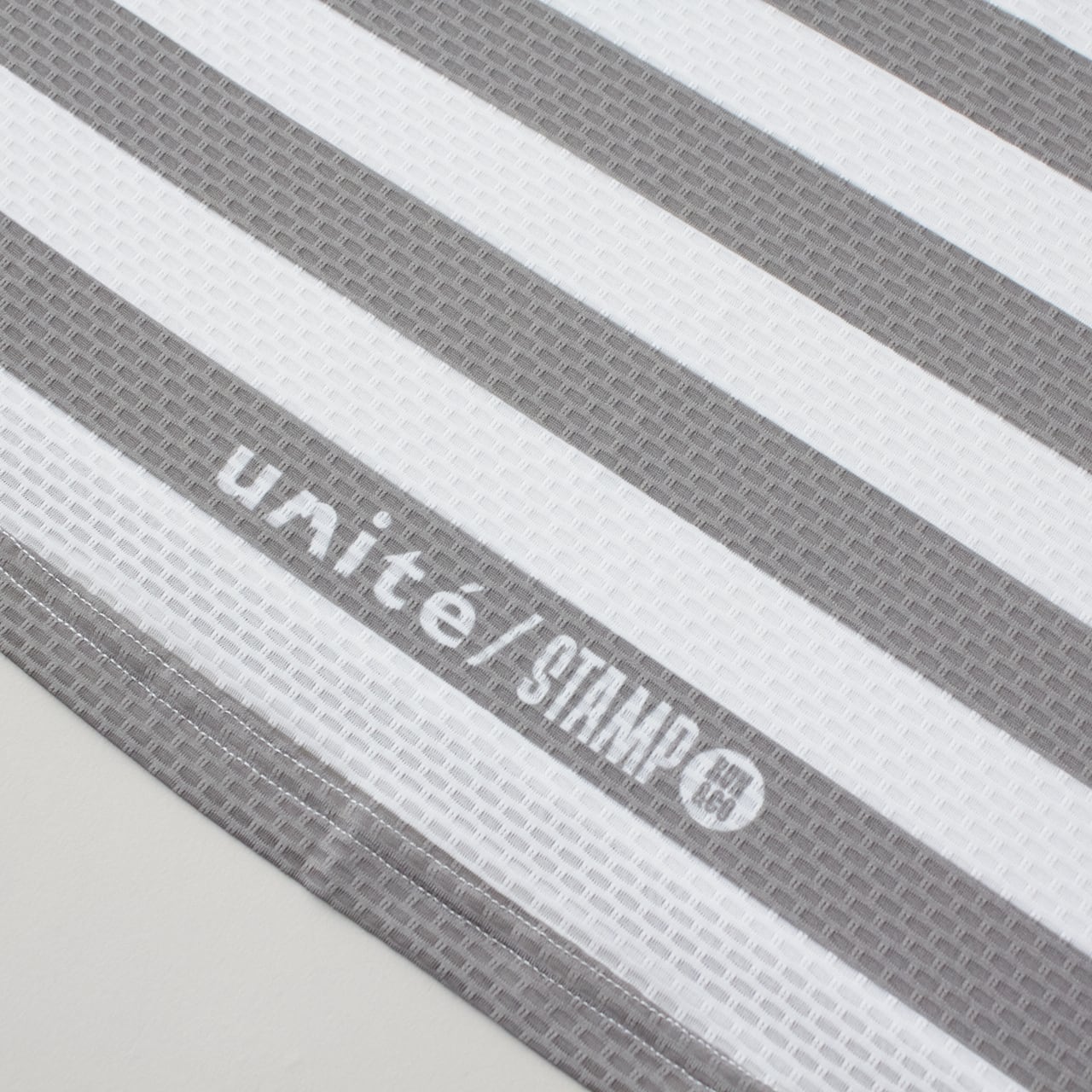 unite × STAMP RUN&CO コラボTANK ボーダー （ユニセックス） white