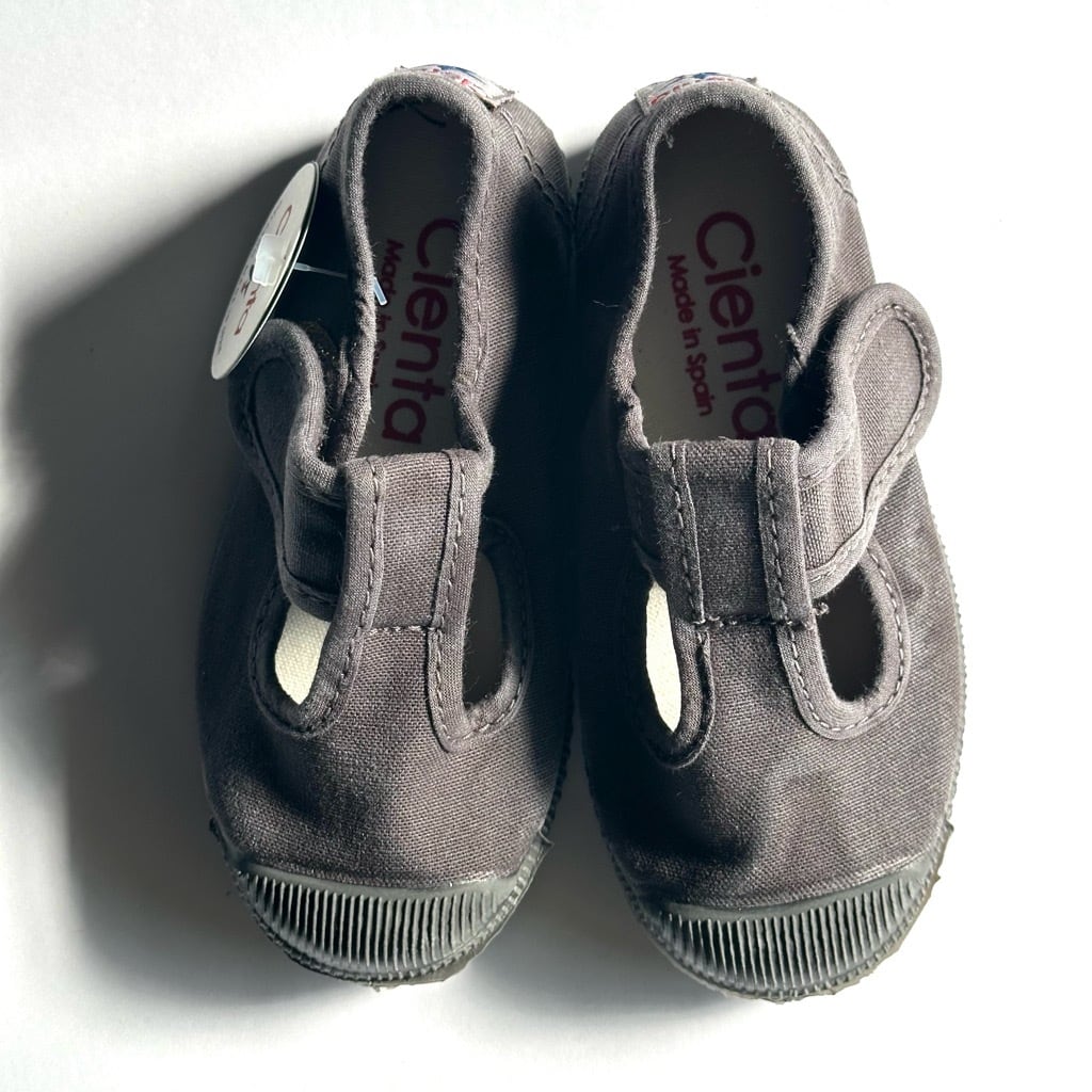 CIENTA Kids T Strap Shoes【23-26】むら染めNegro