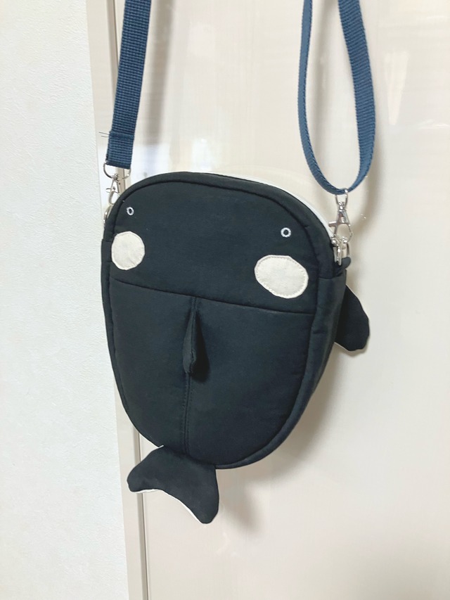 ポシェット　シャチ｜とりさん工房ーかわいいハンドメイドポーチ