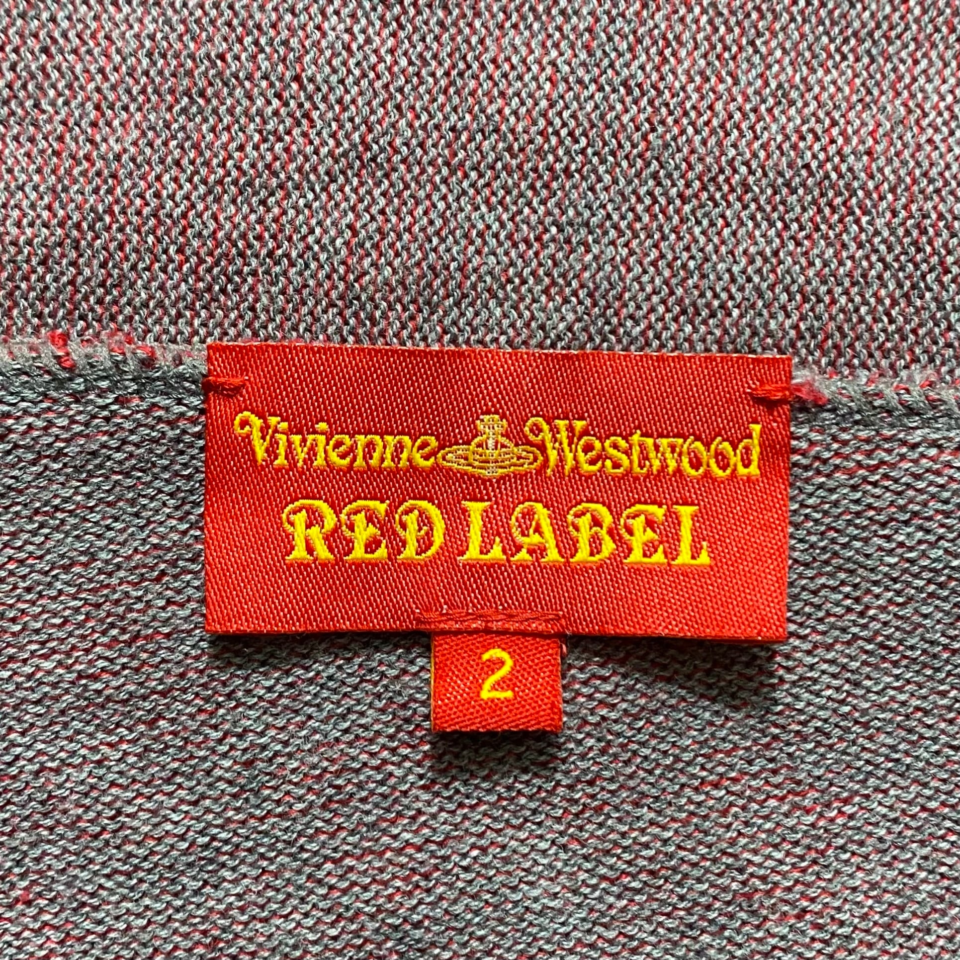 VIVIENNE WESTWOOD RED LABEL asymmetrical knit cardigan “orb