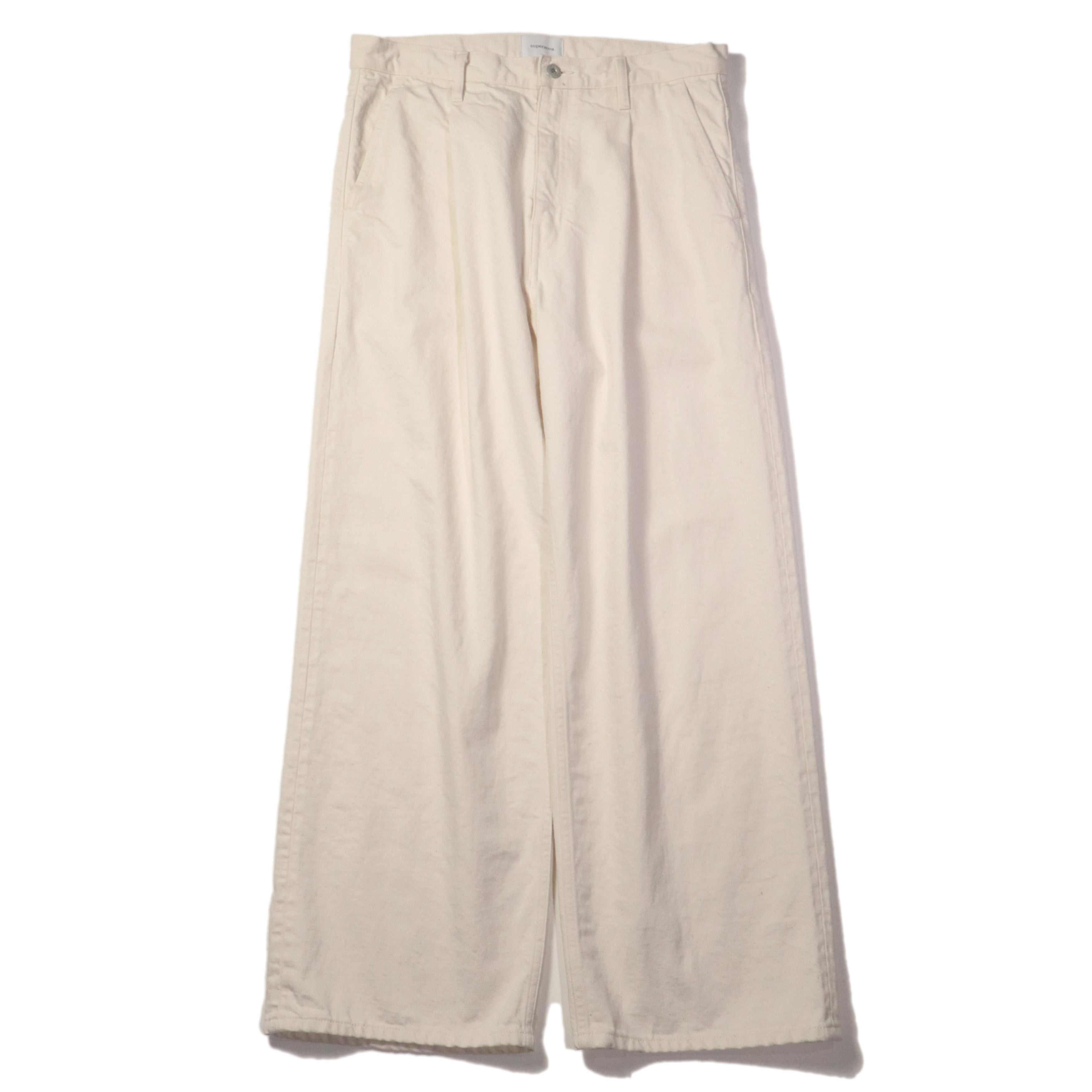 【値下げ可】superNova. ワイドストレートデニム　ナチュラル superNova. Wide selvedge jeans - One wash / Natural | novastore