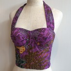 African batik print bustier