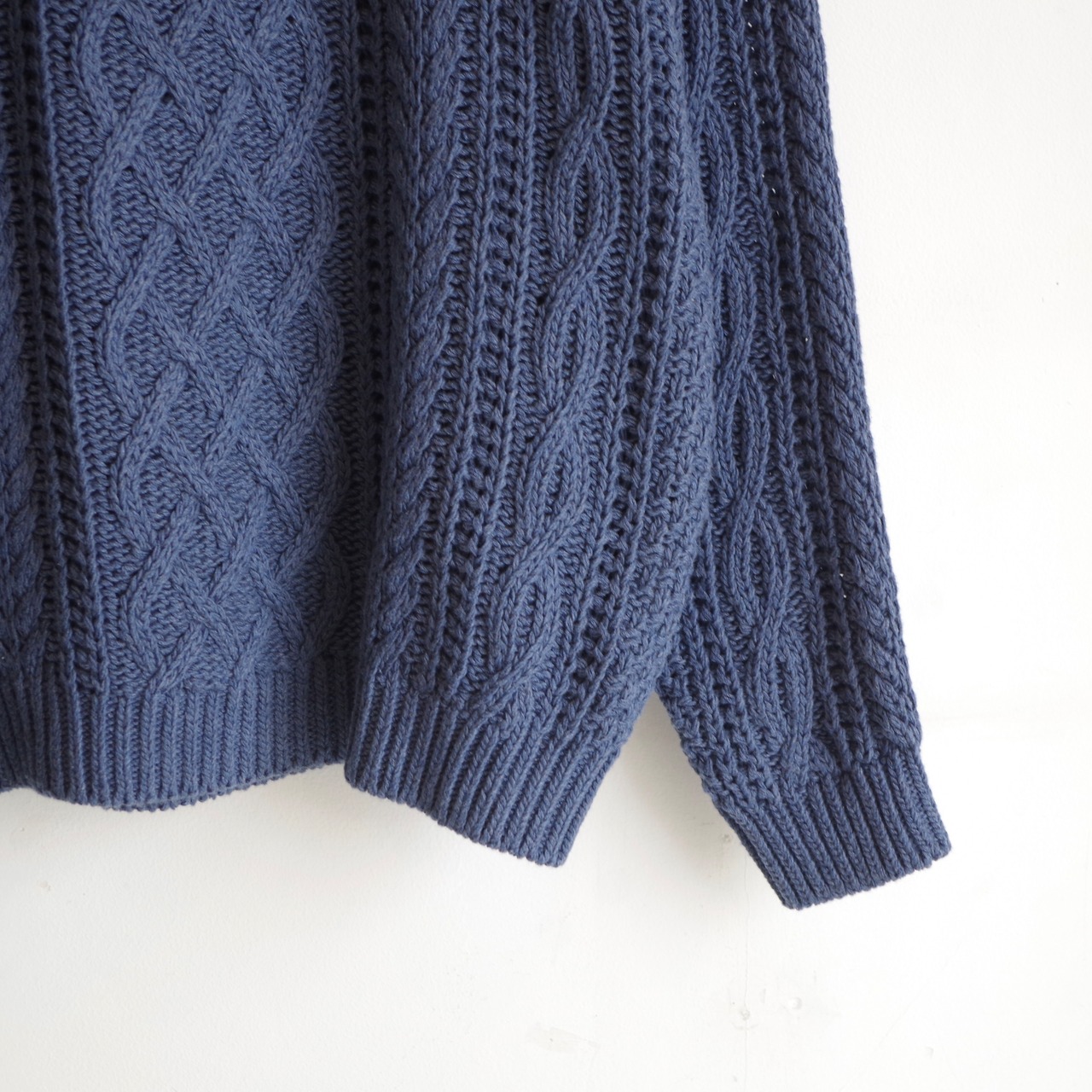 TRANSPORT FISHERMAN KNIT INDIGO