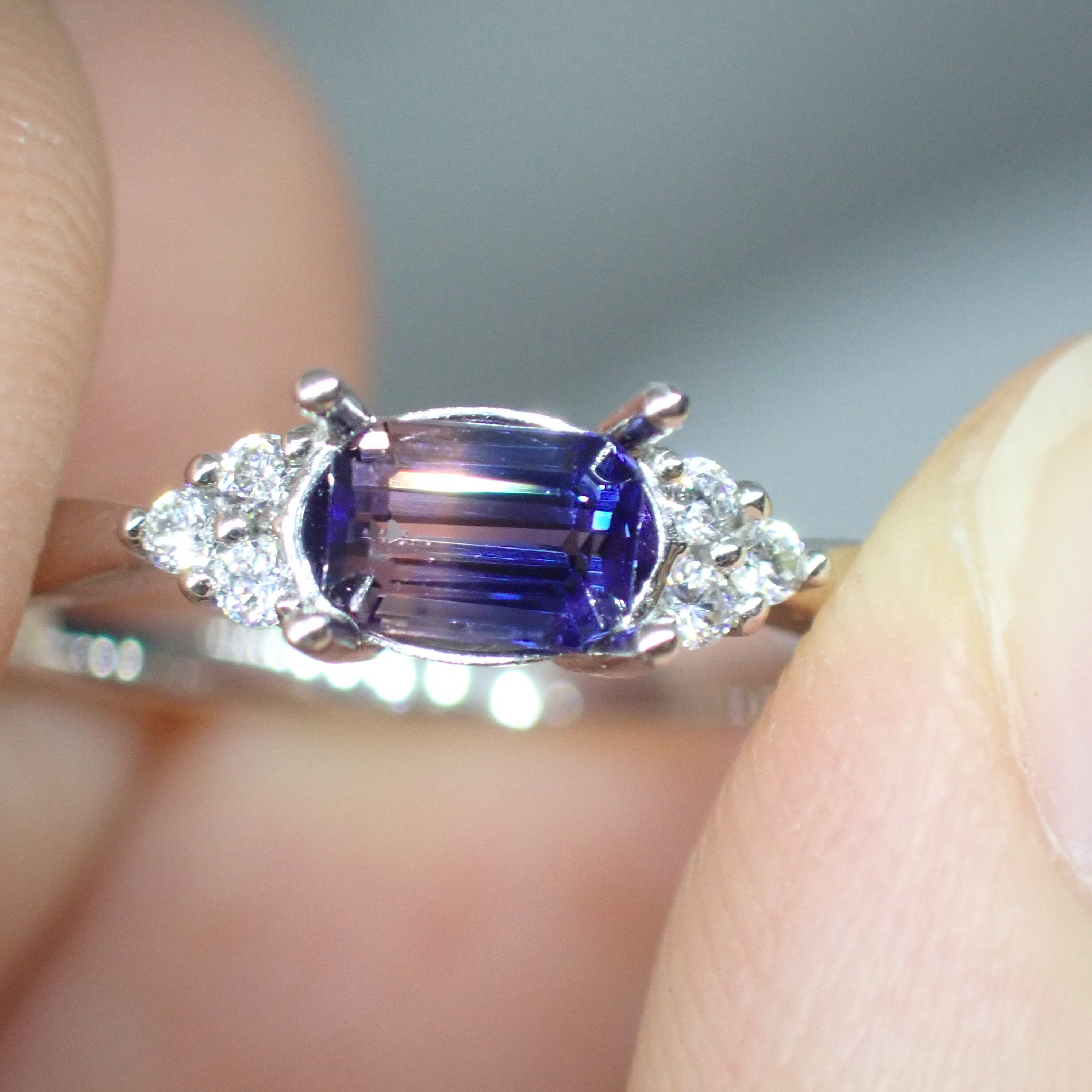 ピンク×ヴァイオレット⭐︎バイカラーサファイア 0.413ct | 宝石ルース 
