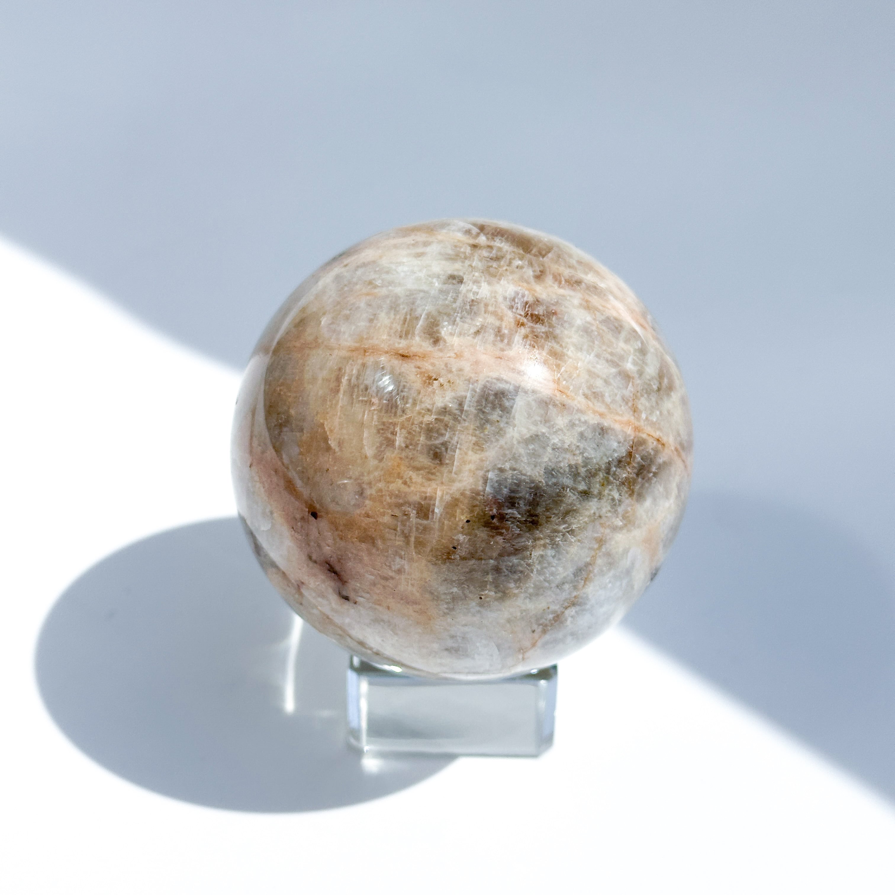 サン＆ムーンストーン スフィア（丸玉）32◇Sun & Moon Stone Sphere