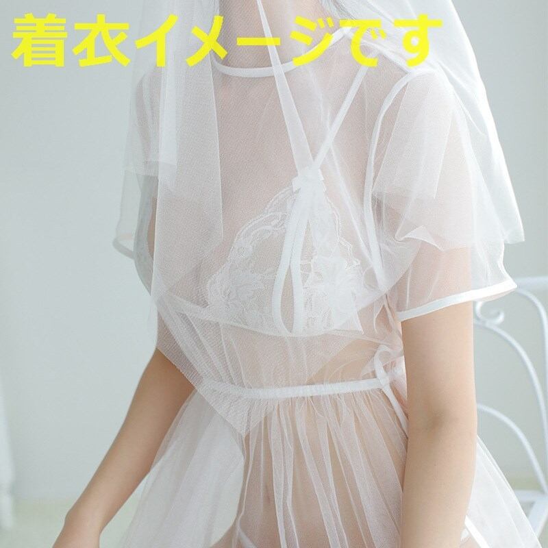 IM132：純白のシースルーランジェリー　花嫁編