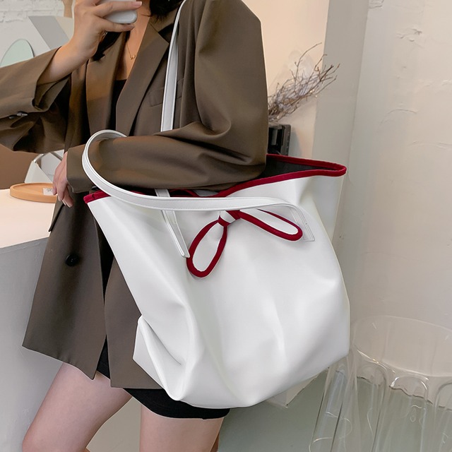 大容量バッグレディース2020新トレンドファッションシンプルワンショルダーハンドバッグネットセレブカジュアルワイルドトートビッグバッグ Tiancai_Wing_Bag91067466076