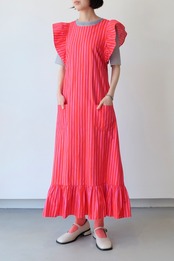 Marimekko Piccolo pink×pink apron dress