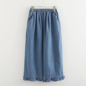フリルヘム デニムパンツ M 250331