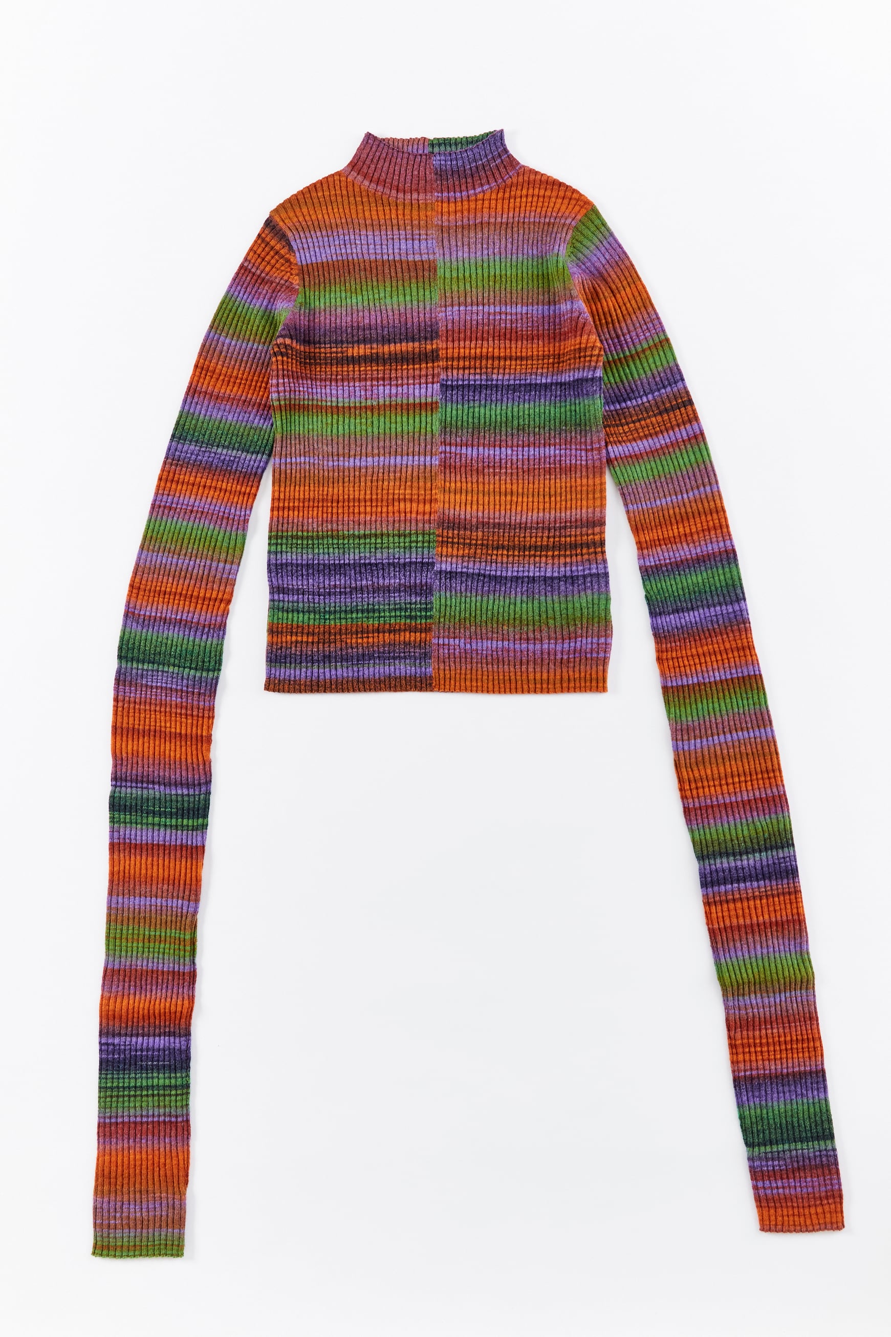 GRADATION LONG LONG SLEEVE PULLOVER 25AWAC-020 GREEN