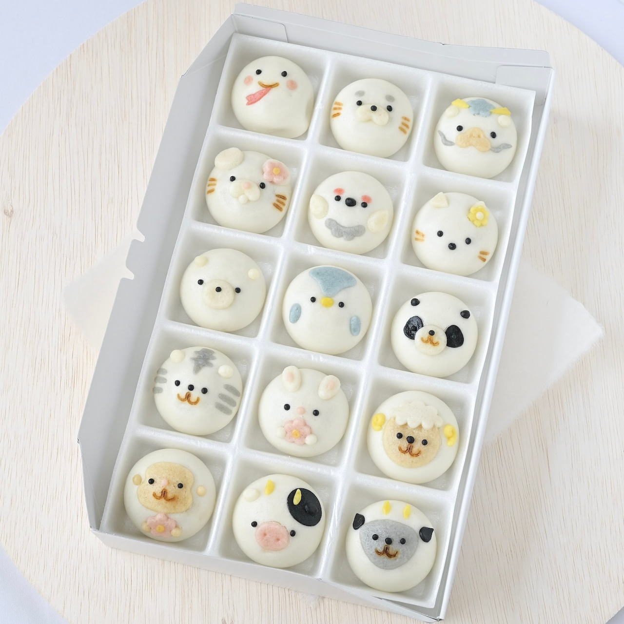 【選べる】まんまる動物まんじゅう15個入