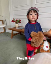 〖取寄〗韓国子供服 / 26winter / TinyHiker / トムソーヤヘンリーネックT / キッズ *XS~XL*