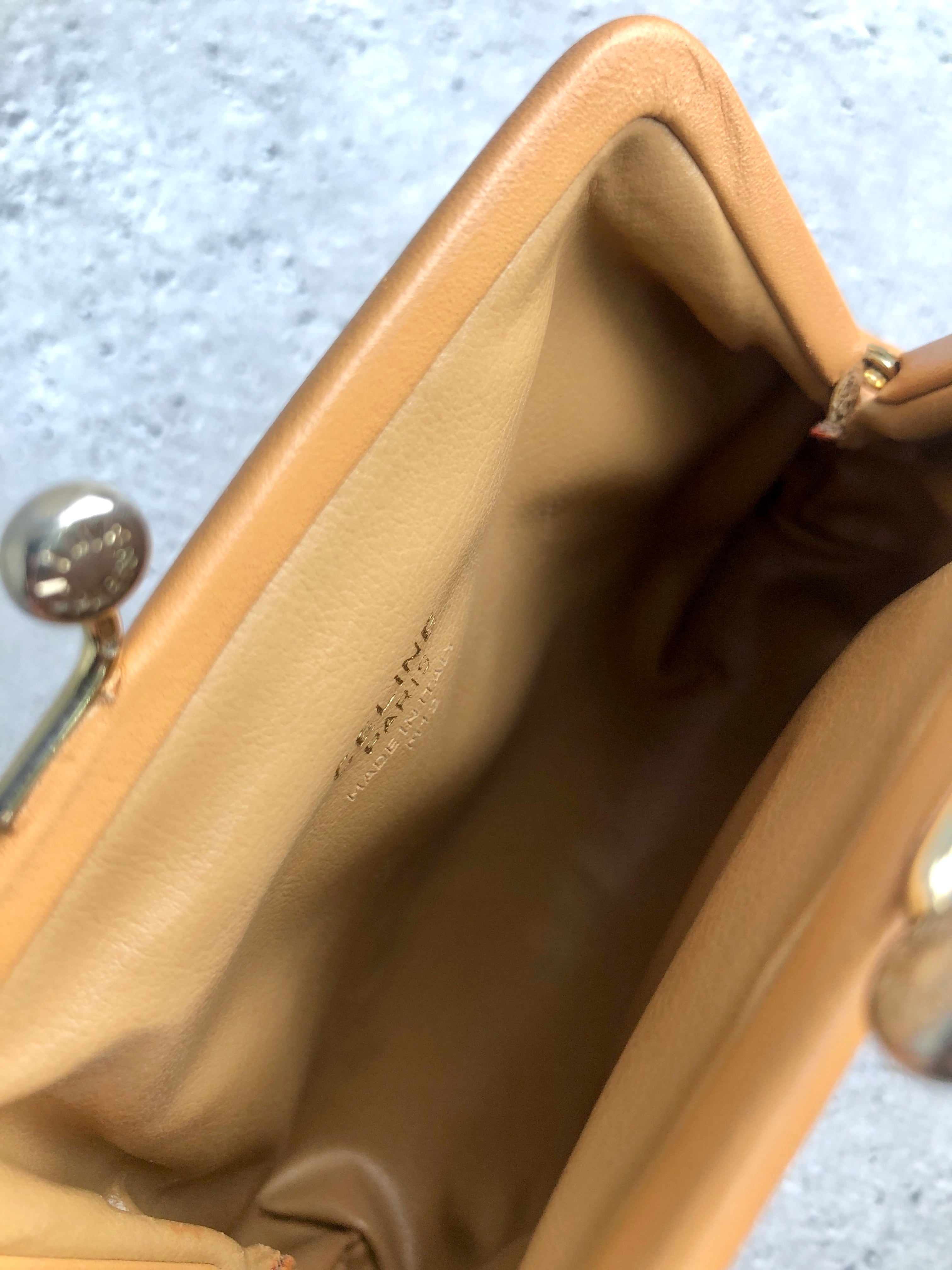 CELINE セリーヌ マカダム 財布 ブラウン ブラゾン型押し PVC レザー