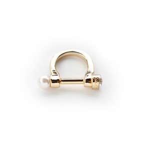 BUCKLE RING/GOLD