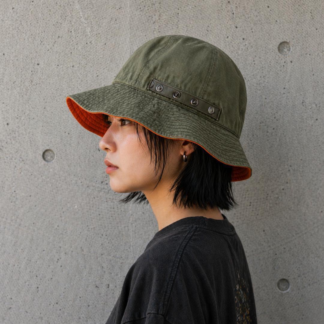 ヴィンテージミリタリー×LV70s リメイクハット バック、帽子、小物 | ビンテージ雑貨 家と外で