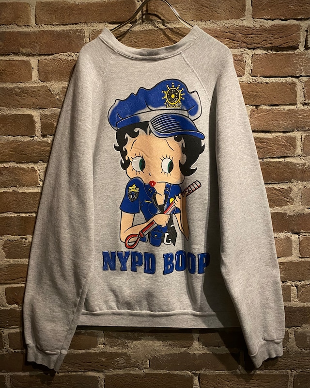 【Caka act3】"Betty Boop" Print Design Vintage Loose Sweat Shirt