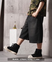 ◆12ozデニム オーバーダイ ワイドショーツ◆yn-207tiw