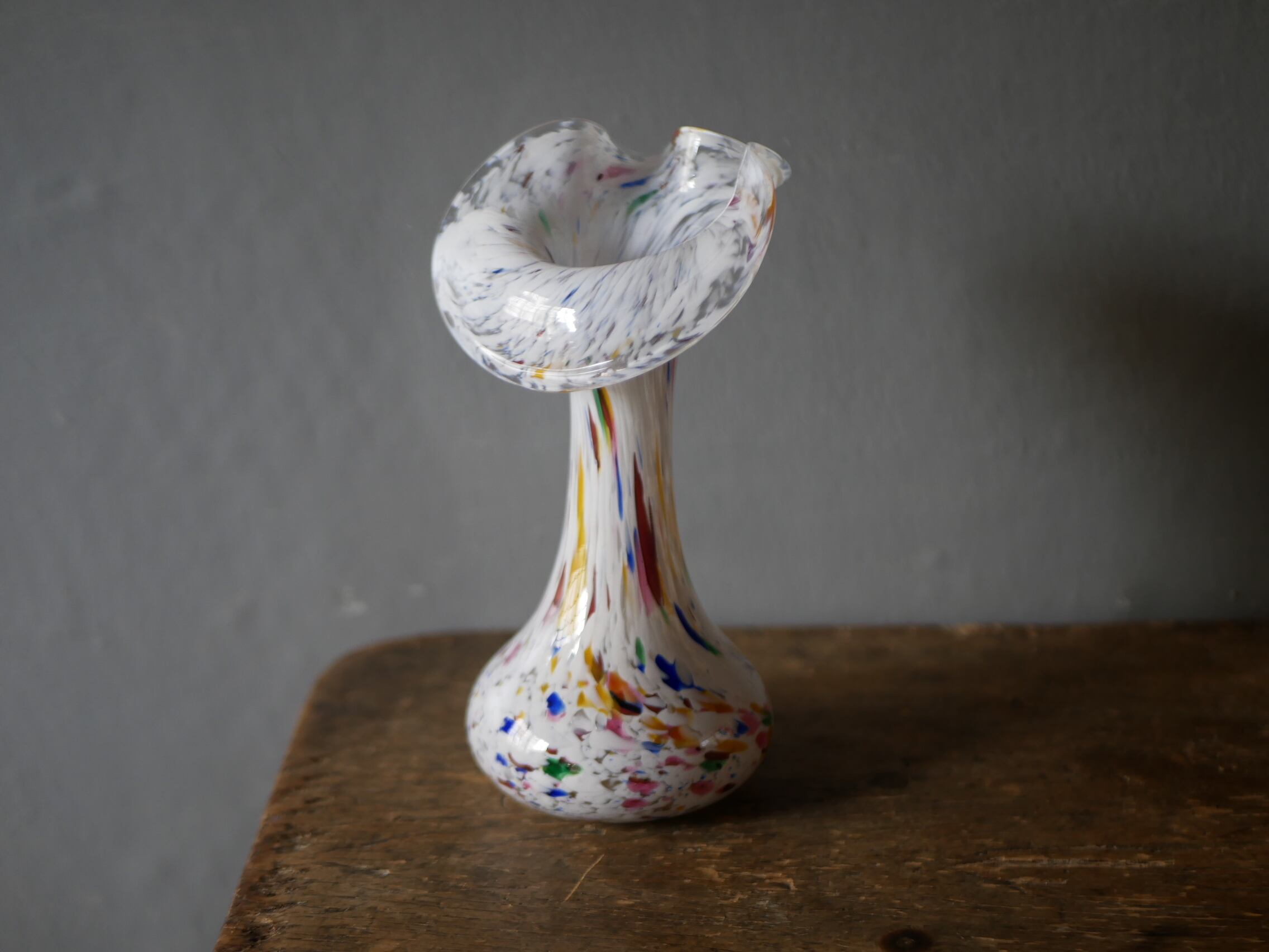 フラワーベース クリシー フランスヴィンテージ ブロカント 花器 花瓶