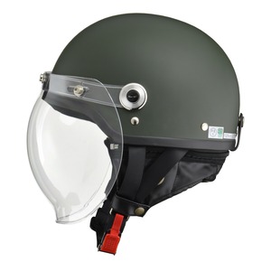 【公式】CROSS CR-760　ハーフヘルメット　マットグリーン