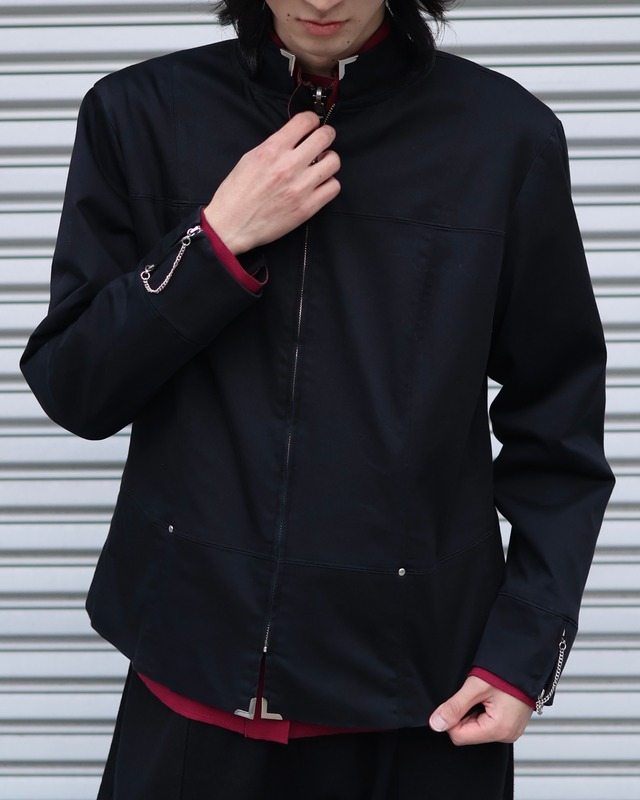 Collar design zip blouson