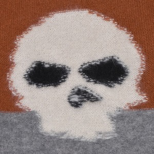 【ERL】UNISEX MOHAIR SKULL INTARSIA SWEATER KNI