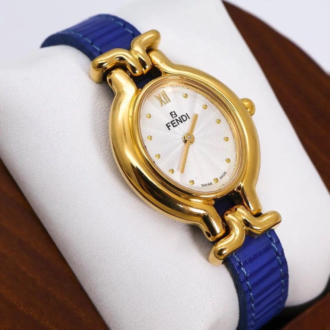 ◇稼働 FENDI 腕時計 640L チェンジベルト ブルー レディース q | Like  