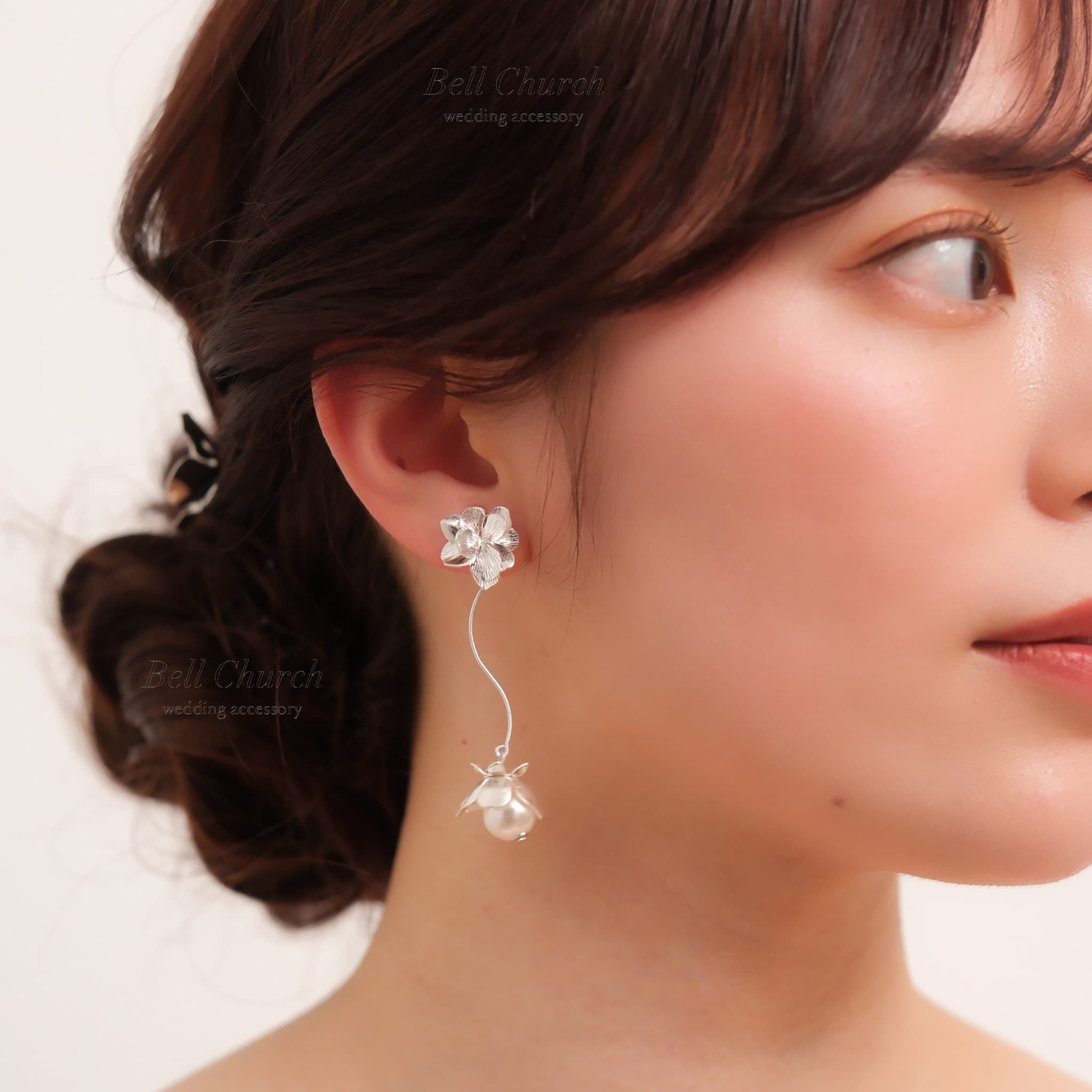 ウェディング ピアス イヤリング｜ニッケルフリー ロングピアス 揺れる
