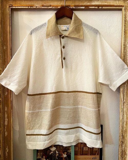 70's JC Penney "towelling material" shirts【XL】