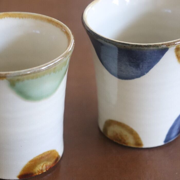 やちむん 陶眞窯 フリーカップ ドット Yachimun Cup Dot #412 | 和食器