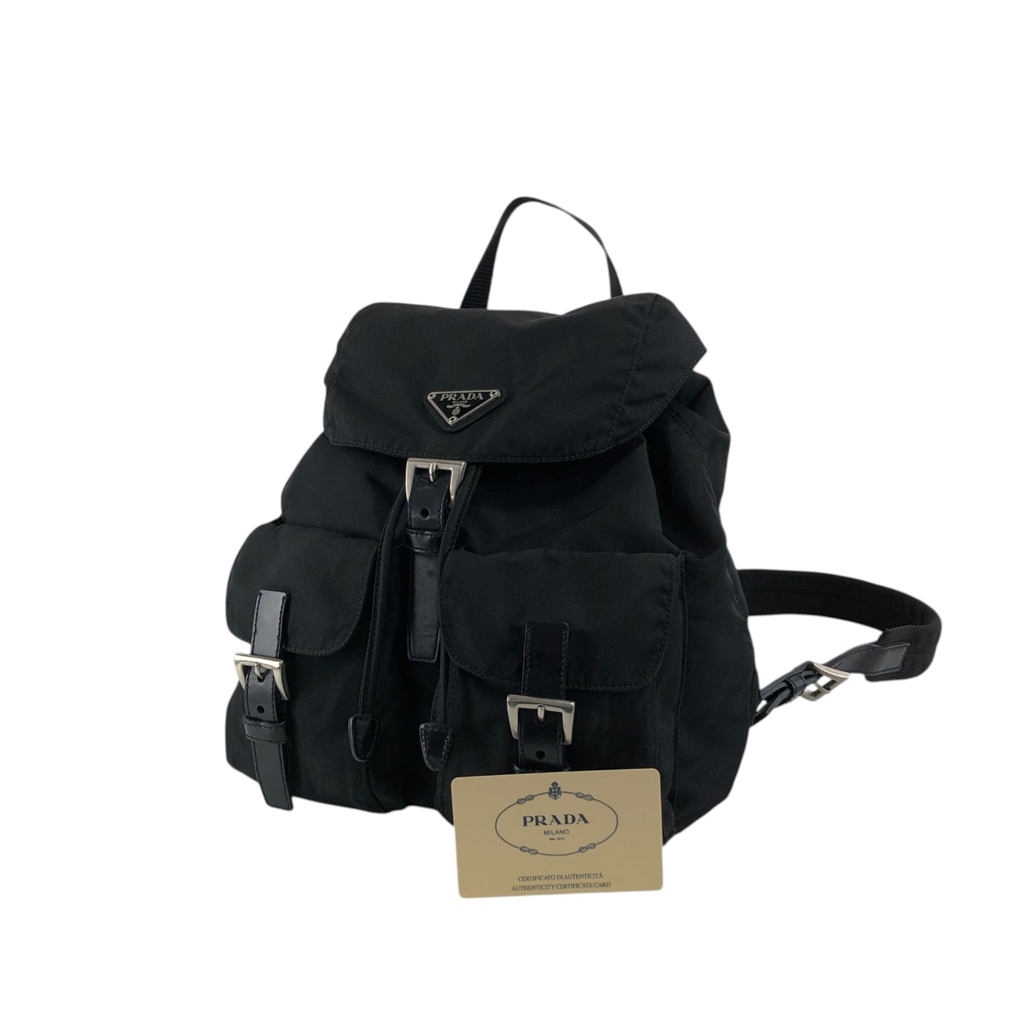 PRADA プラダ バックパック ブラック トライアングルロゴ ナイロン