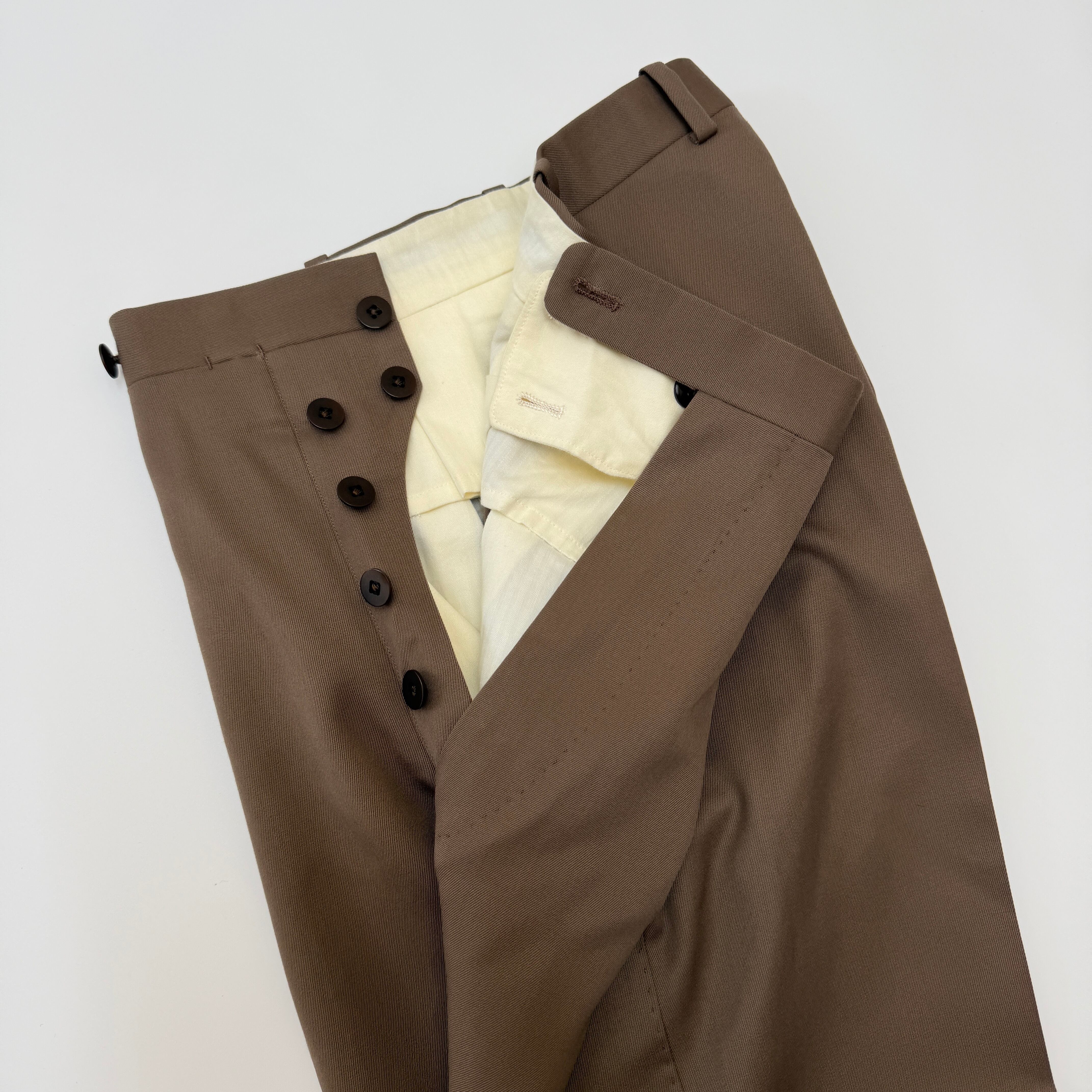 Sartoria Sharon Wool Pants Brown XS | ASSET VINTAGE アセット
