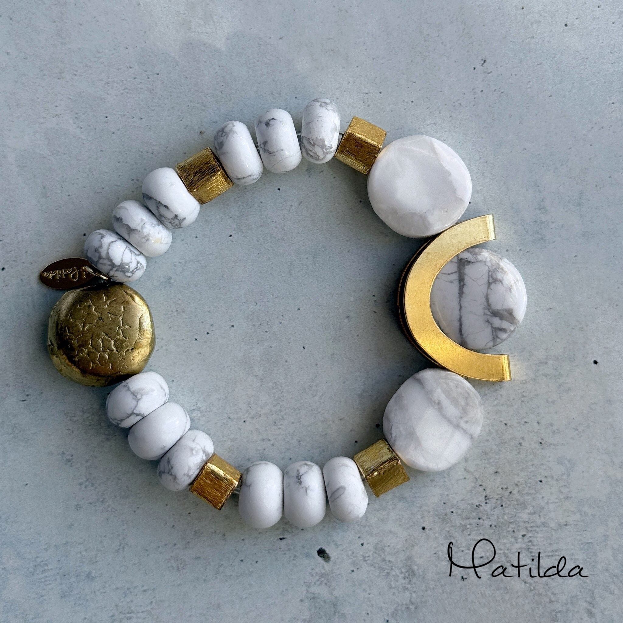 one color bracelet(ハウライト)