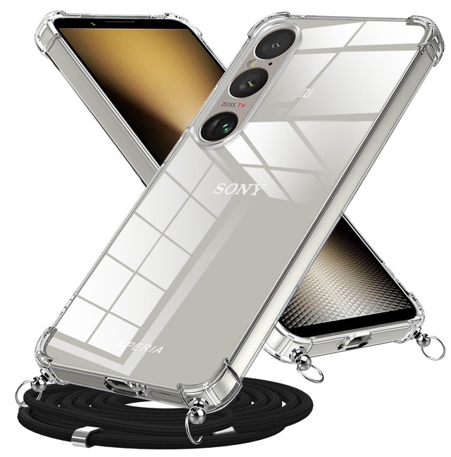 Duluqboba 対応 Xperia 1 VI 用 ケース クリア ソフト TPU グラデーション SO-51E SOG13 XQ-EC44ケース