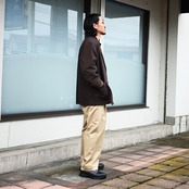 THEDAY(ザデイ）BRUSHED COTTON JACKETベージュカラーstyle