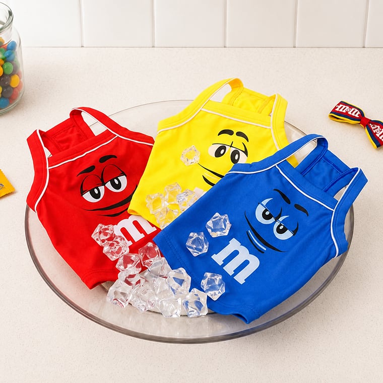 cooling m tank top S ~ XL 3color /  犬服 UVカット 犬用クールウェア タンクトップ 韓国犬服 ドッグウェア 涼しい ひんやり Tシャツ 暑さ対策 ストレッチ素材 犬 冷却 服 ビーチウェア ヘアピン アクセサリー