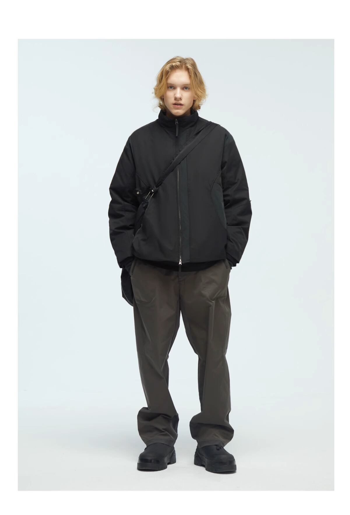 DECESOLO 23AW マルチカラースタンドカラーホワイトダックダウン