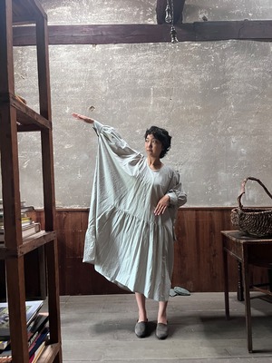 COSMIC WONDER ｜Nostalgic　painter's  smock    LIGHT GRAY