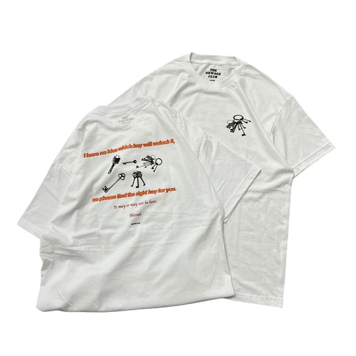 NEWAGE CLUB / KEY T-SHIRT WHITE