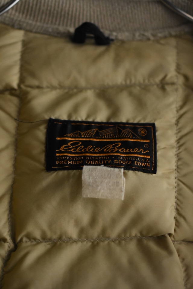 OK/80's "Eddie Bauer" quilting nylon goose down vest