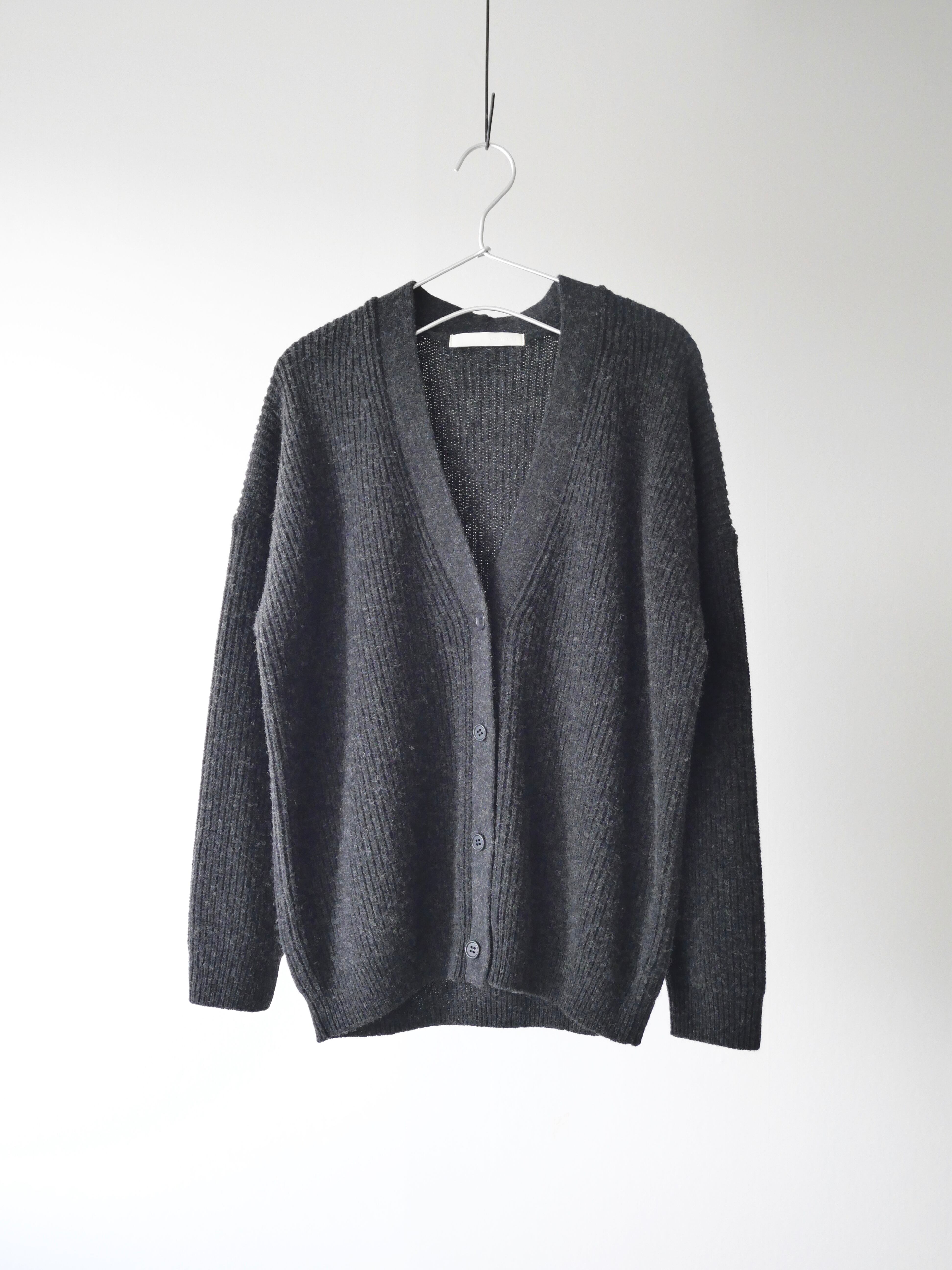 evam eva / wool fox aze cardigan | t a - n a