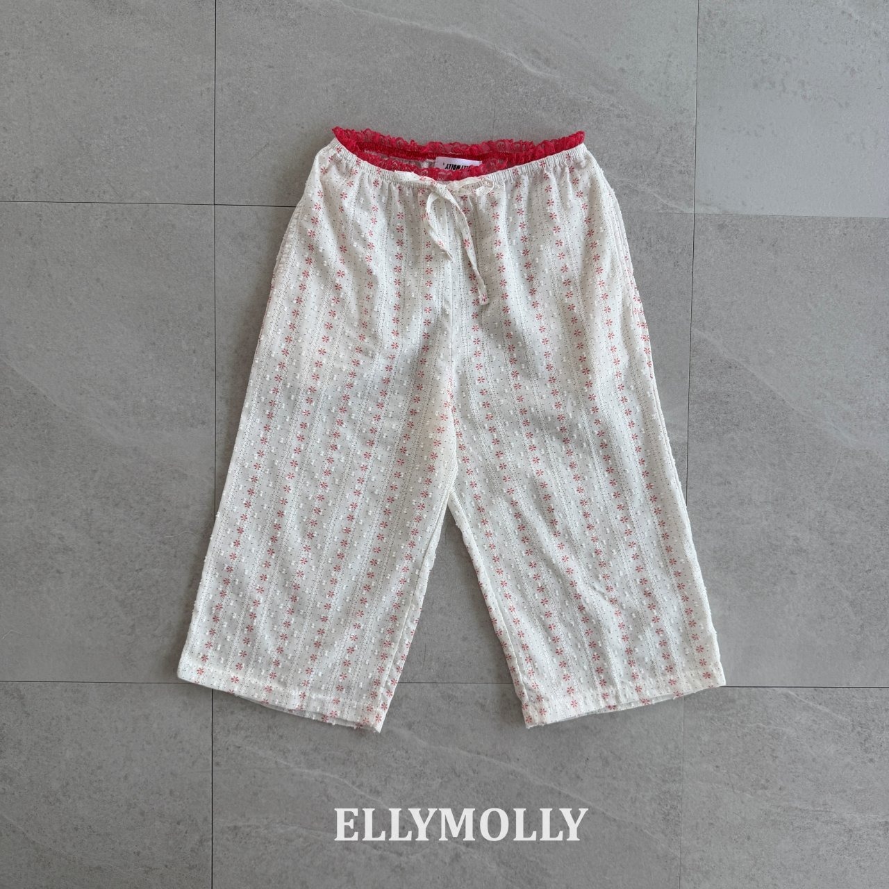 [ELLYMOLLY] Vintage Veil Pants +fee2 / [엘리몰리] 빈티지베일팬츠