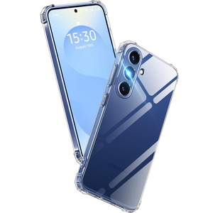 【在庫処分】Aunote Galaxy S25 ケース クリア 米軍MIL規格 耐衝撃 ストラップホール付き TPU 薄型 軽量 スマホケース 擦り傷防止 ワイヤレス充電対応 ギャラクシーs25 ケース