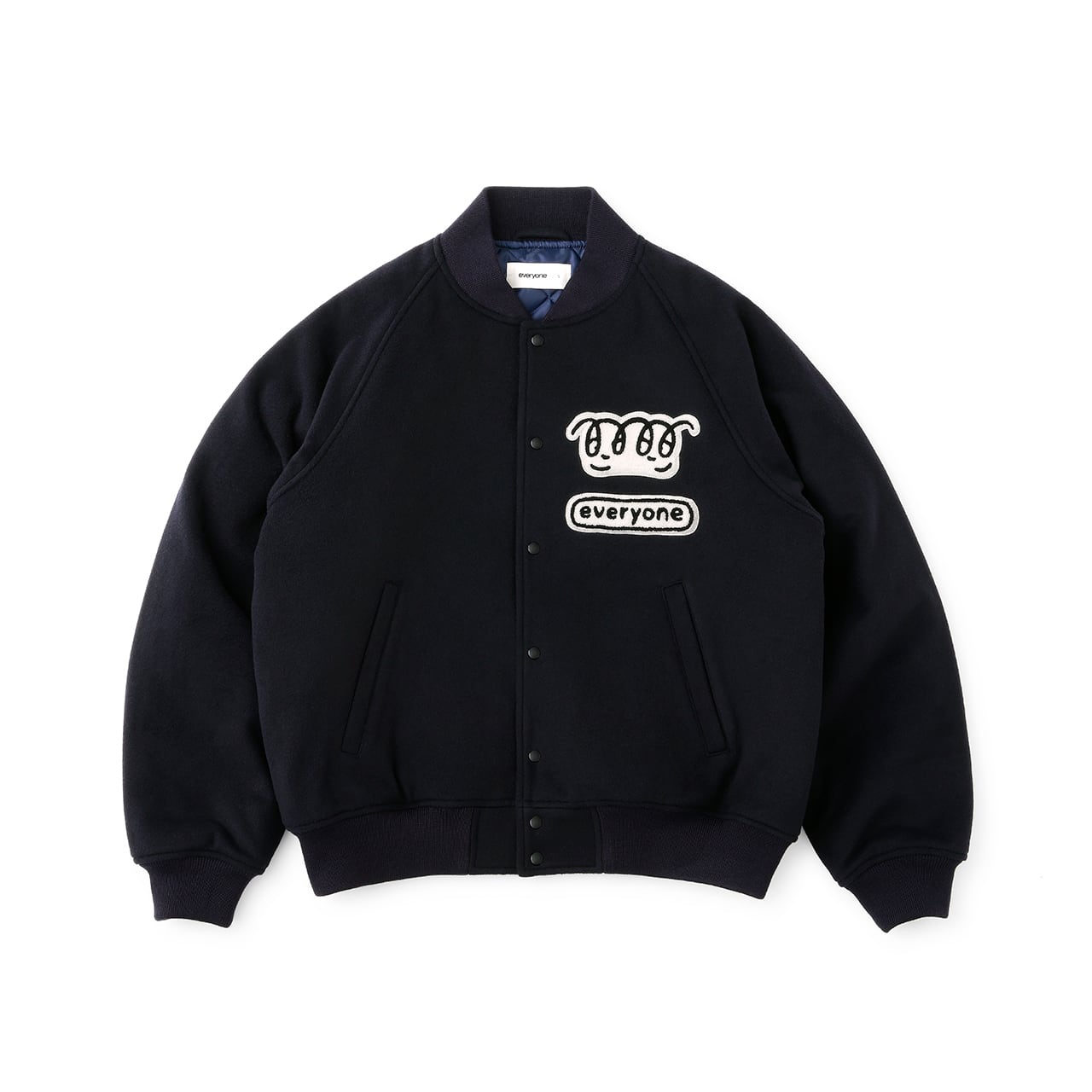 everyone x j.30000 varsity jacket 2024 (NAVY) | everyone