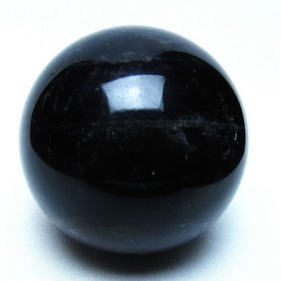 モリオン 黒水晶 丸玉 74mm 一点物 151-9564